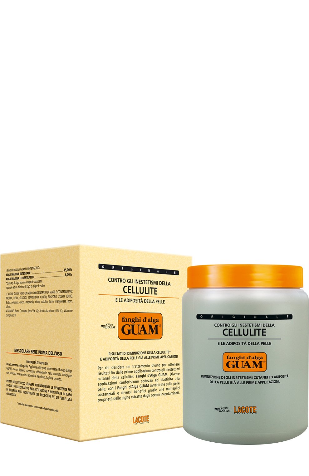 Антицеллюлитная маска fanghi d’alga (1000g) GUAM, арт. 8025021110042, фото 1