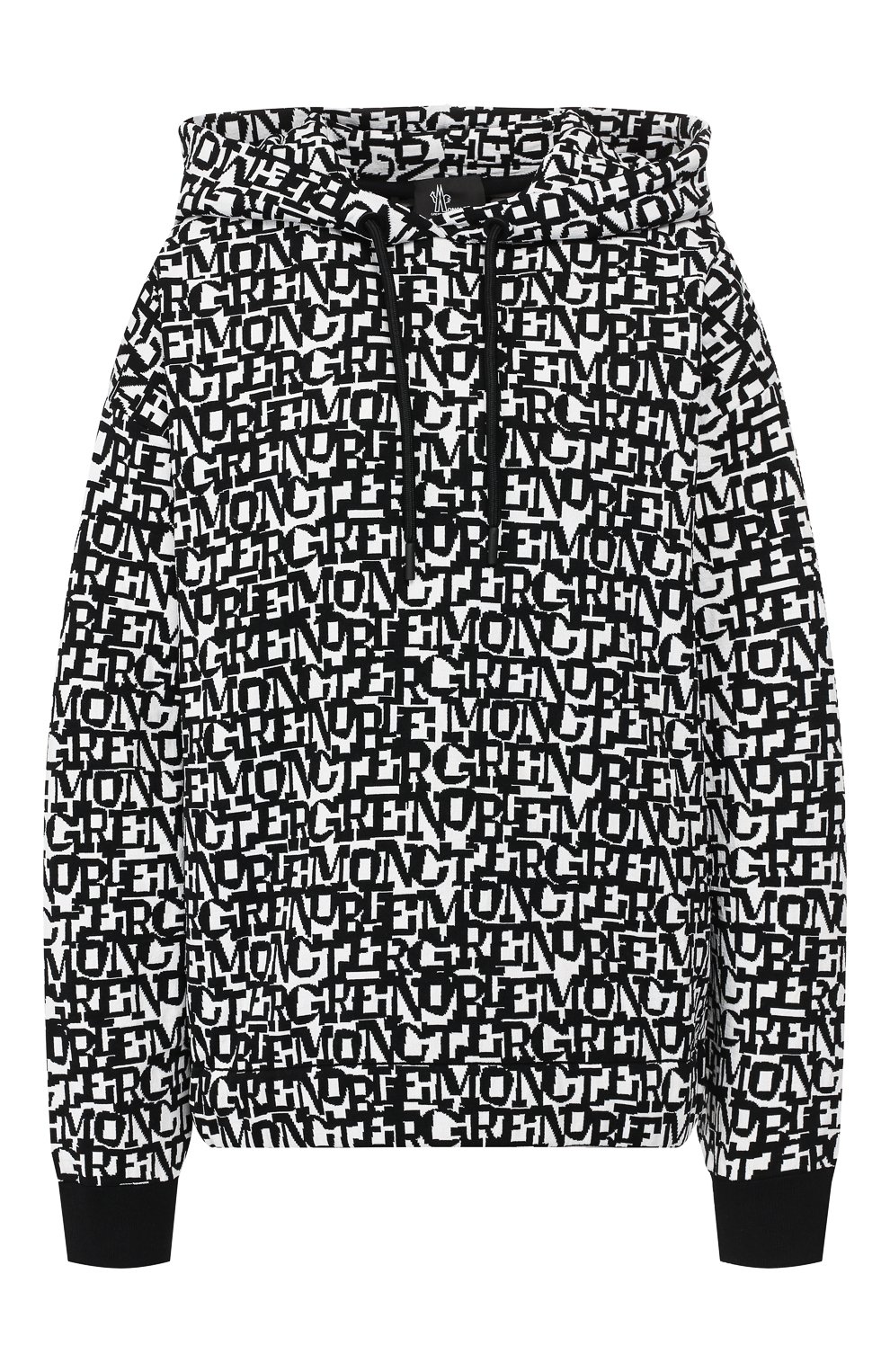 Худи MONCLER черно-белого цвета по цене 51500 руб., арт. E2-098-90548-00-C9009, фото 1 Худи MONCLER, арт. E2-098-90548-00-C9009, фото 1