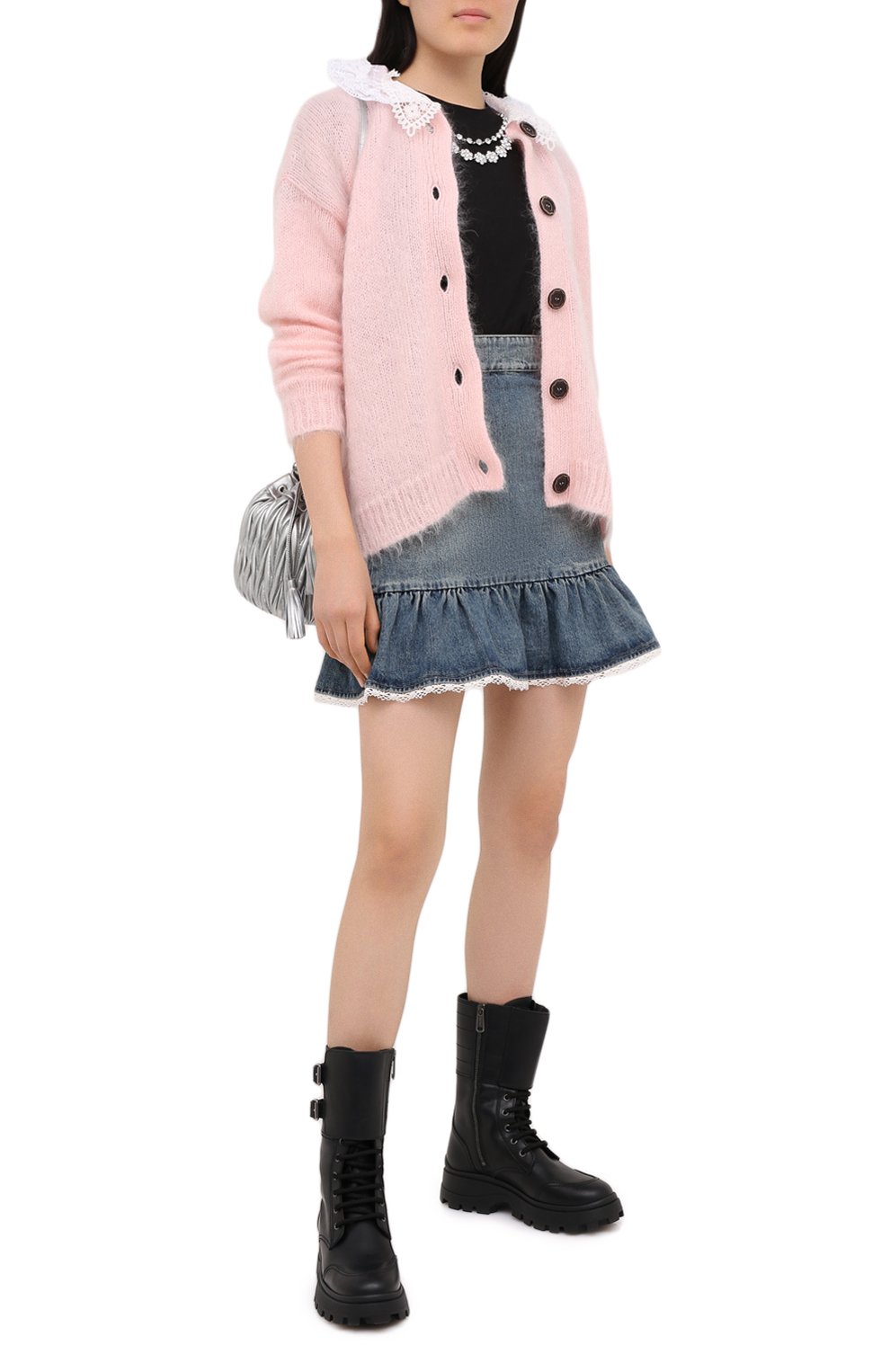 Шерстяной кардиган MIU MIU, арт. MMF299-1XEV-F0442, фото 2