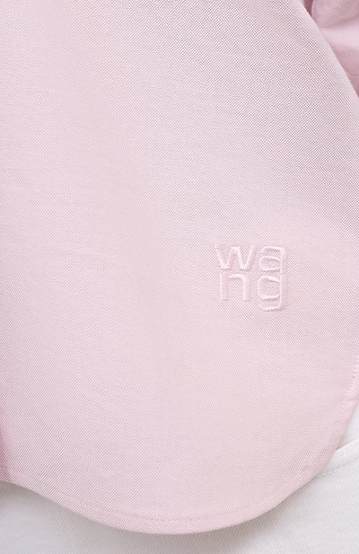Хлопковая блузка ALEXANDERWANG.T розового цвета по цене 33300 руб., арт. 4WC1211189, фото 5 Хлопковая блузка ALEXANDERWANG.T, арт. 4WC1211189, фото 5