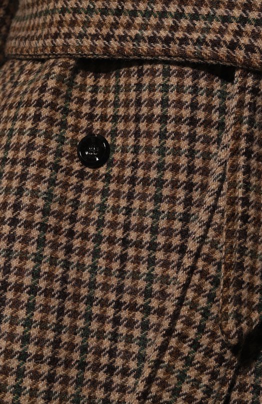 Шерстяное пальто Palto Коричневый, фото 5