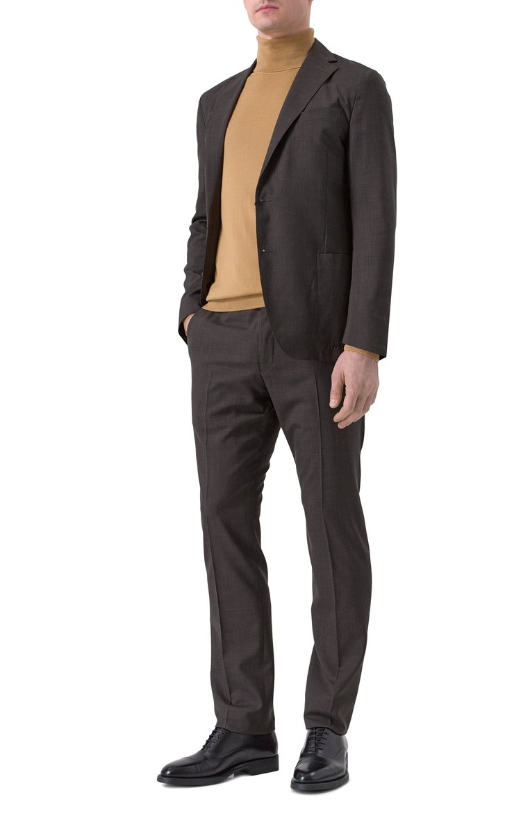 Мужские кожаные оксфорды GIORGIO ARMANI черного цвета, арт. X2C684/XF294 | Фото 2 (Материал внутренний: Натуральная кожа; Нос: Не проставлено; Стили: Классический; Материал внешний: Натуральная кожа)
