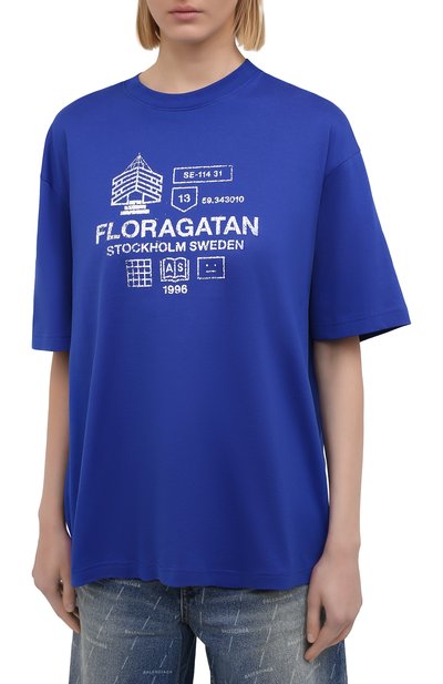 Хлопковая футболка ACNE STUDIOS, арт. CL0084/W, фото 3