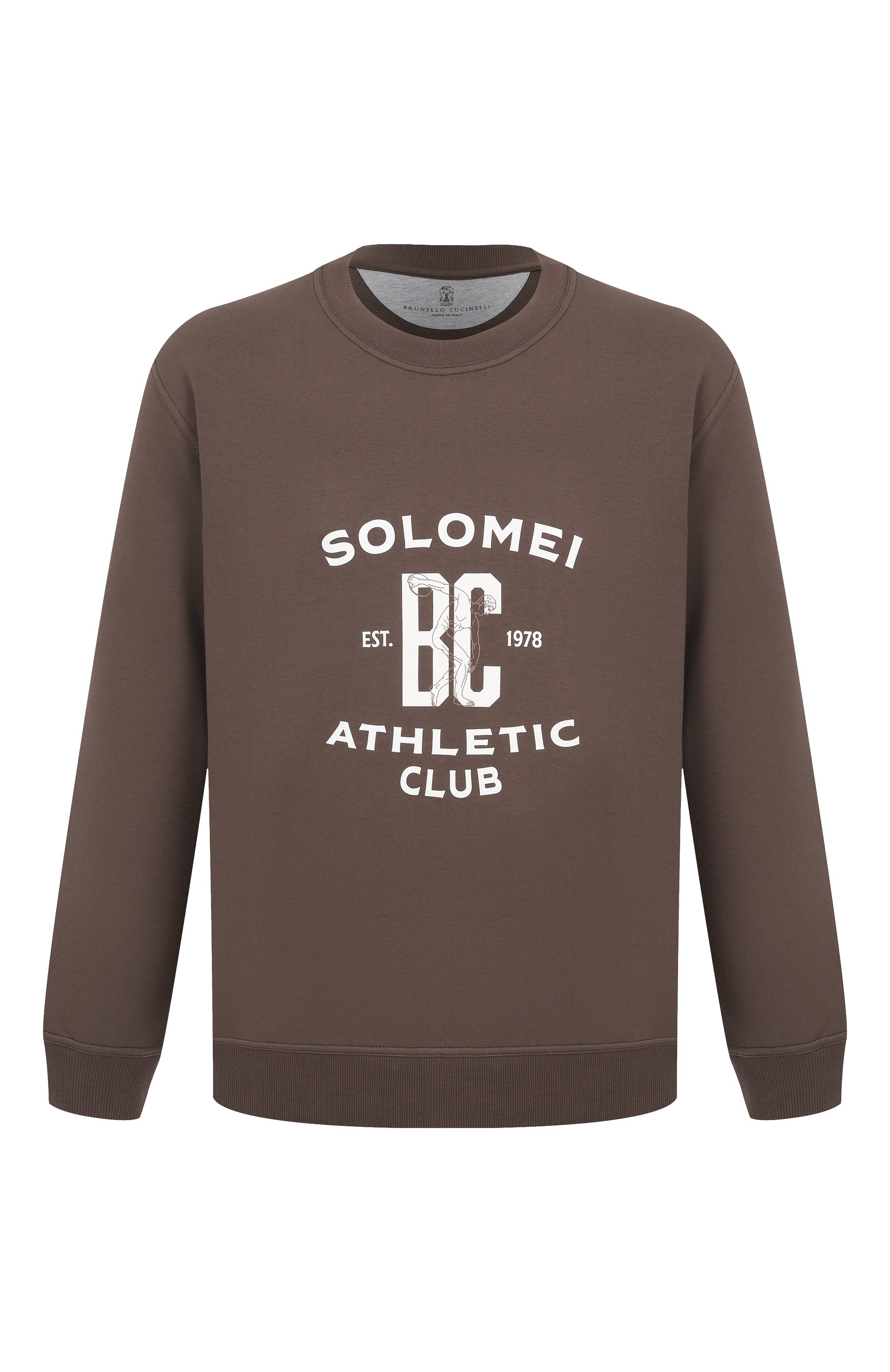 Хлопковый свитшот BRUNELLO CUCINELLI, арт. MW8633380G, фото 1