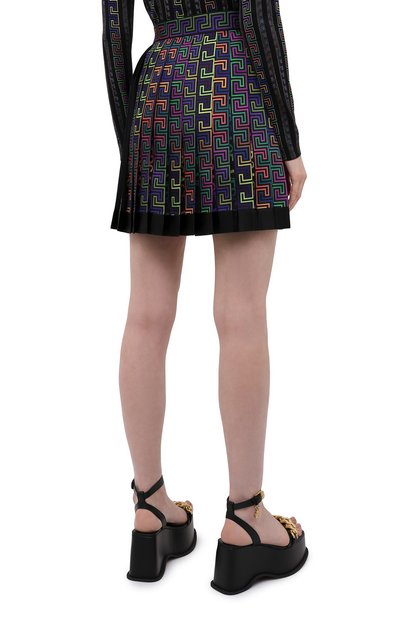 Плиссированная юбка VERSACE разноцветного цвета по цене 133000 руб., арт. 1001499/1A01104, фото 4 Плиссированная юбка VERSACE, арт. 1001499/1A01104, фото 4