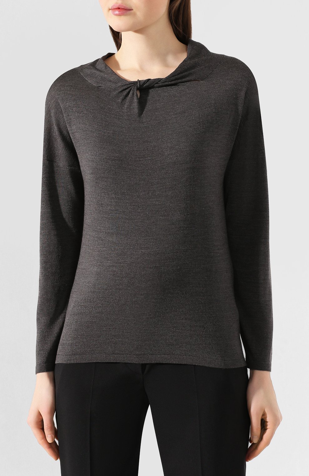 Пуловер из смеси шерсти и шелка GIORGIO ARMANI, арт. 3HAMA4/AMA4Z, фото 3