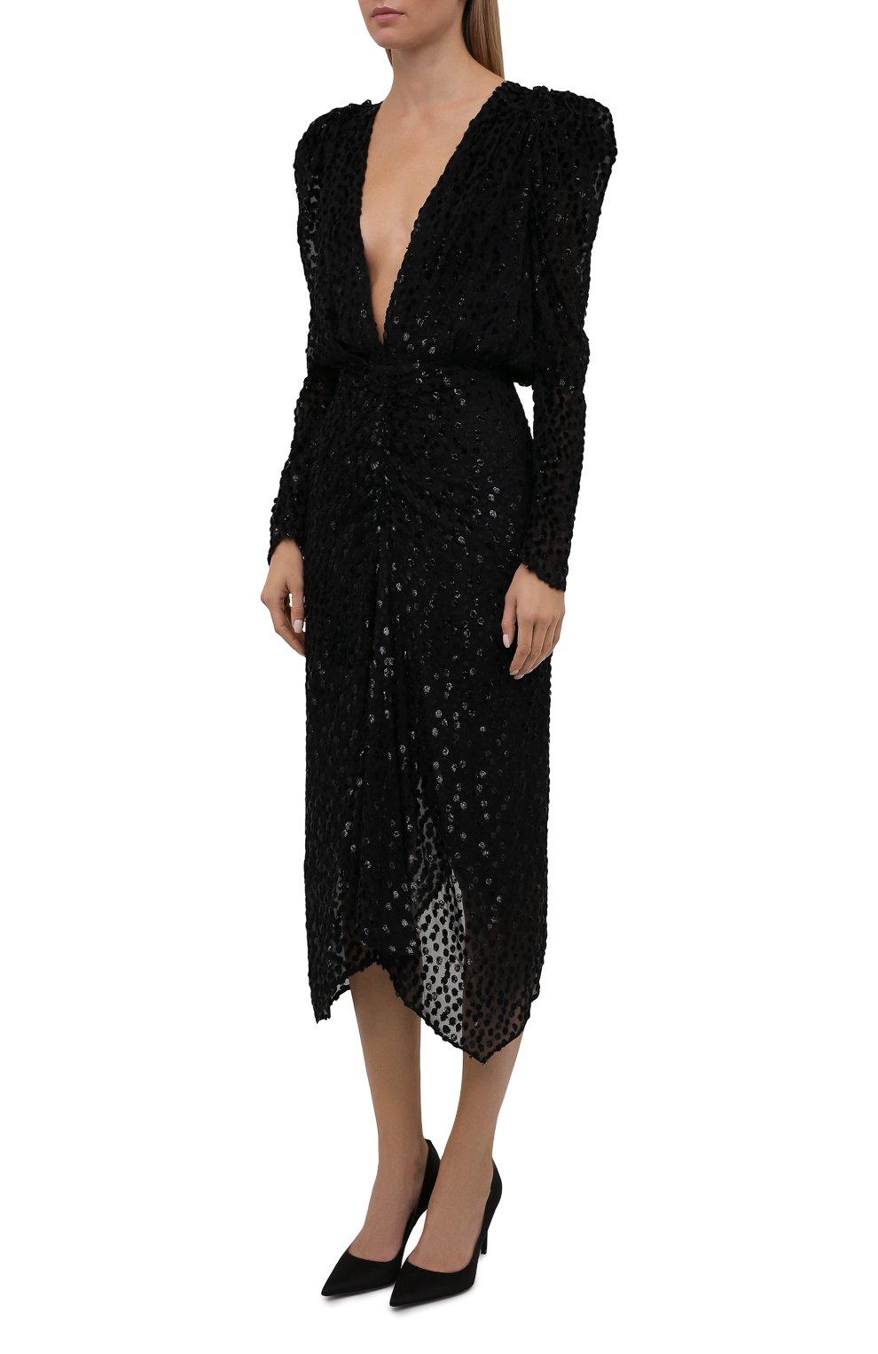 Платье из вискозы и шелка ISABEL MARANT, арт. R01252-21H064I/MARAY, фото 3