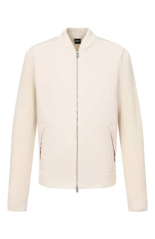 Комбинированный кардиган BOSS 50556325 Кремовый 50556325