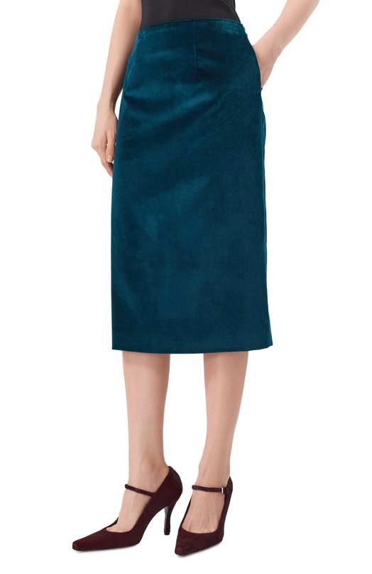 Хлопковая юбка Lorena Antoniazzi G051A/9577 Зелёный  G051A/9577 Фото 3