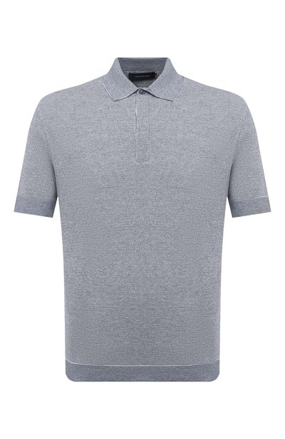 Поло из хлопка и льна ZEGNA, арт. UW314/753, фото 1