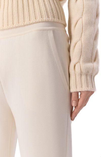 Брюки из шелка и хлопка LORO PIANA кремового цвета по цене 239000 руб., арт. FAM7808, фото 5 Брюки из шелка и хлопка LORO PIANA, арт. FAM7808, фото 5