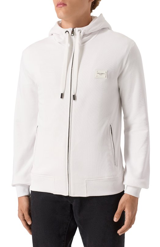 Хлопковая толстовка Dolce & Gabbana G9ABIT/G7M4Y Белый  G9ABIT/G7M4Y Фото 3