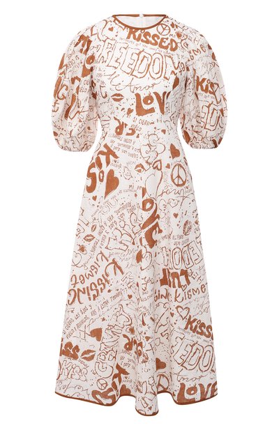 Женское льняное платье ZIMMERMANN, арт. 9716DRAND