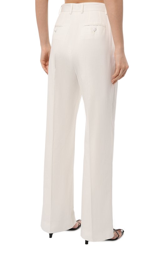 Хлопковые брюки Dolce & Gabbana FTC20T/GDCDD Белый  FTC20T/GDCDD Фото 4