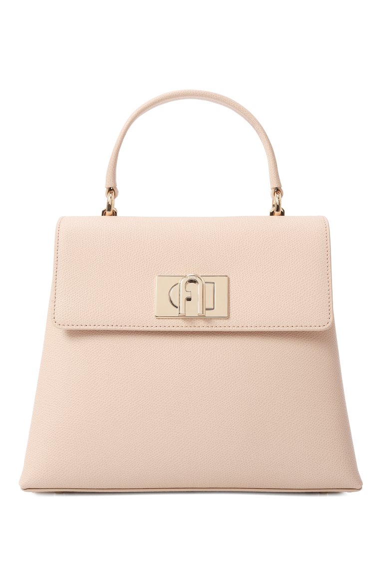 Женская сумка furla 1927 FURLA светло-розового цвета, арт. BAKPACO/ARE000 | Фото 1 (Ремень/цепочка: На ремешке; Размер: small; Материал: Натуральная кожа; Сумки-технические: Сумки top-handle)