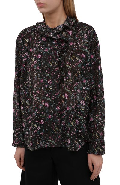Хлопковая блузка ISABEL MARANT ETOILE, арт. HT1820-21A027E/PAMIAS, фото 3