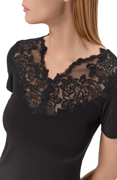 Футболка C.ALLA черного цвета по цене 35050 руб., арт. DV0569 MA, фото 5 Футболка C.ALLA, арт. DV0569 MA, фото 5