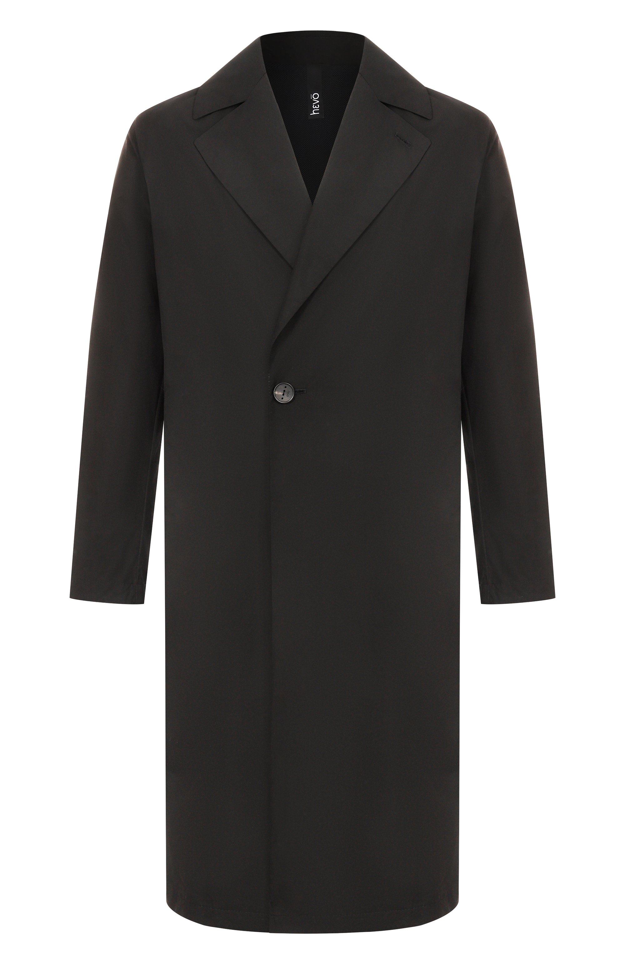 Плащ HEVO черного цвета по цене 79150 руб., арт. SURB0 S 130/H725, фото 1 Плащ HEVO, арт. SURB0 S 130/H725, фото 1