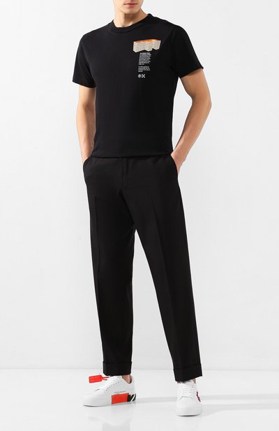 Хлопковая футболка OFF-WHITE, арт. 0MAA027R201850071088, фото 2
