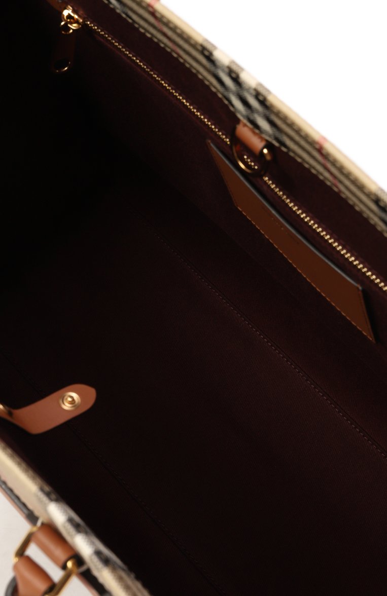 Женская сумка-тоут freya medium BURBERRY бежевого цвета, арт. 8097568 | Фото 5 (Размер: medium; Драгоценные камни: Проставлено; Материал сплава: Проставлено; Материал: Экокожа)
