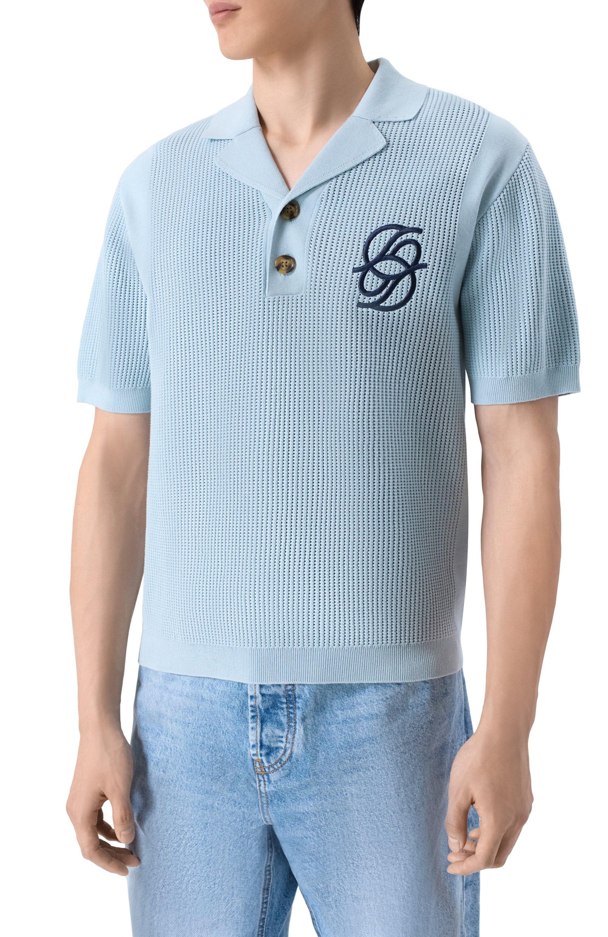 Хлопковое поло DROLE DE MONSIEUR, арт. J-P0171-C0207-LBE, фото 3