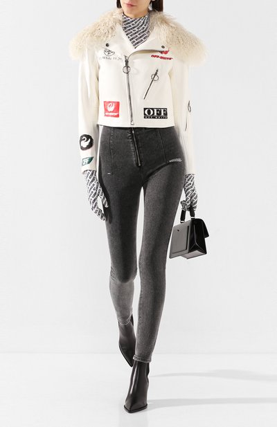 Кожаная куртка OFF-WHITE, арт. 0WJA019E19E900820288, фото 2