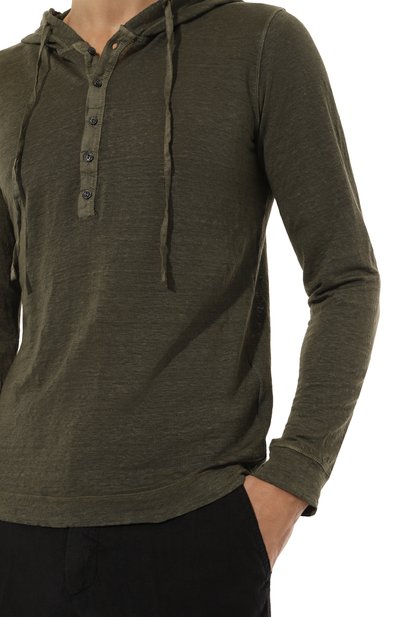 Льняной лонгслив-хенли 120% LINO, арт. 32ALIM7553/E908/S00, фото 5