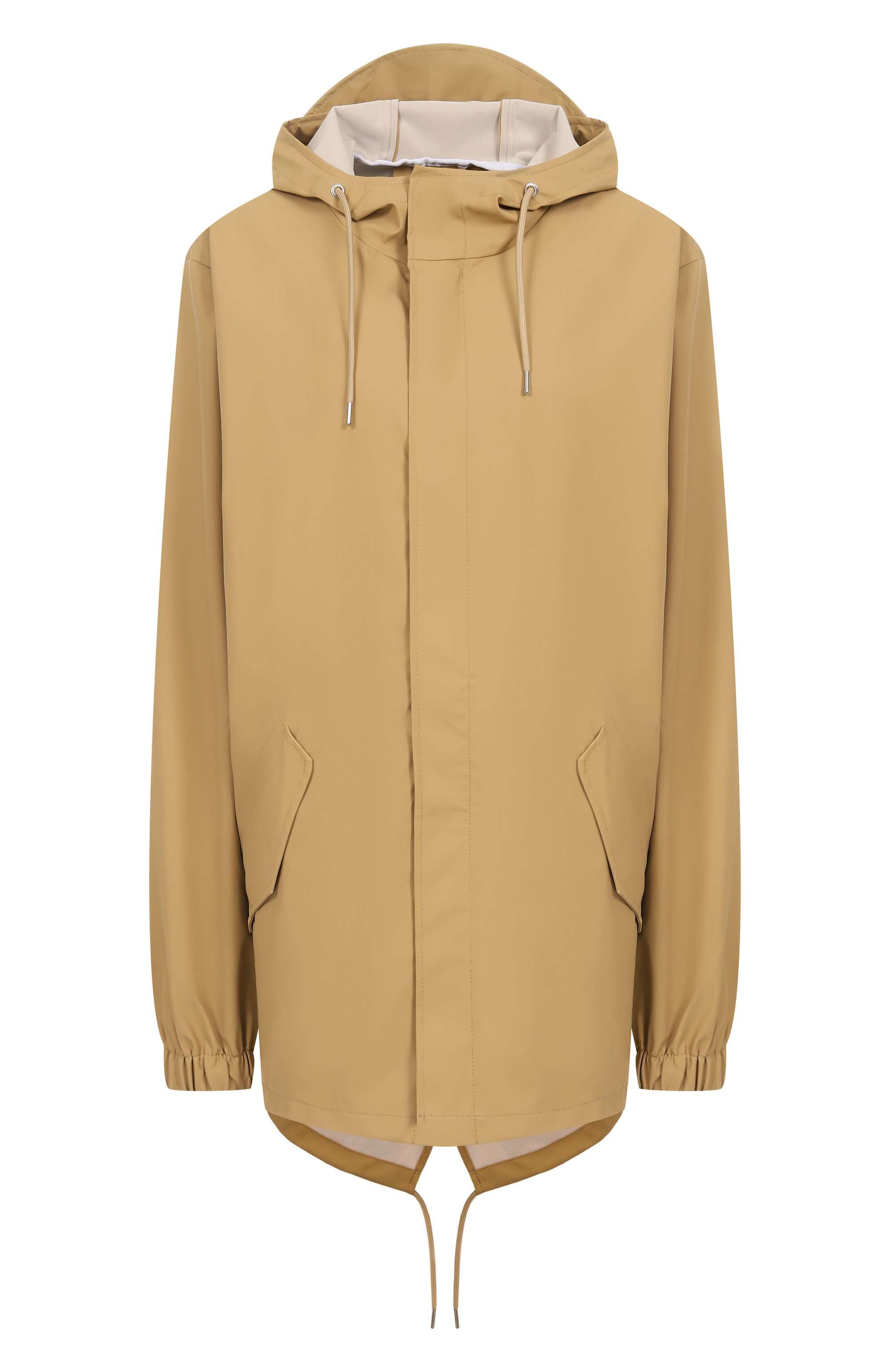 Плащ RAINS бежевого цвета по цене 17550 руб., арт. RA18010, фото 1 Плащ RAINS, арт. RA18010, фото 1