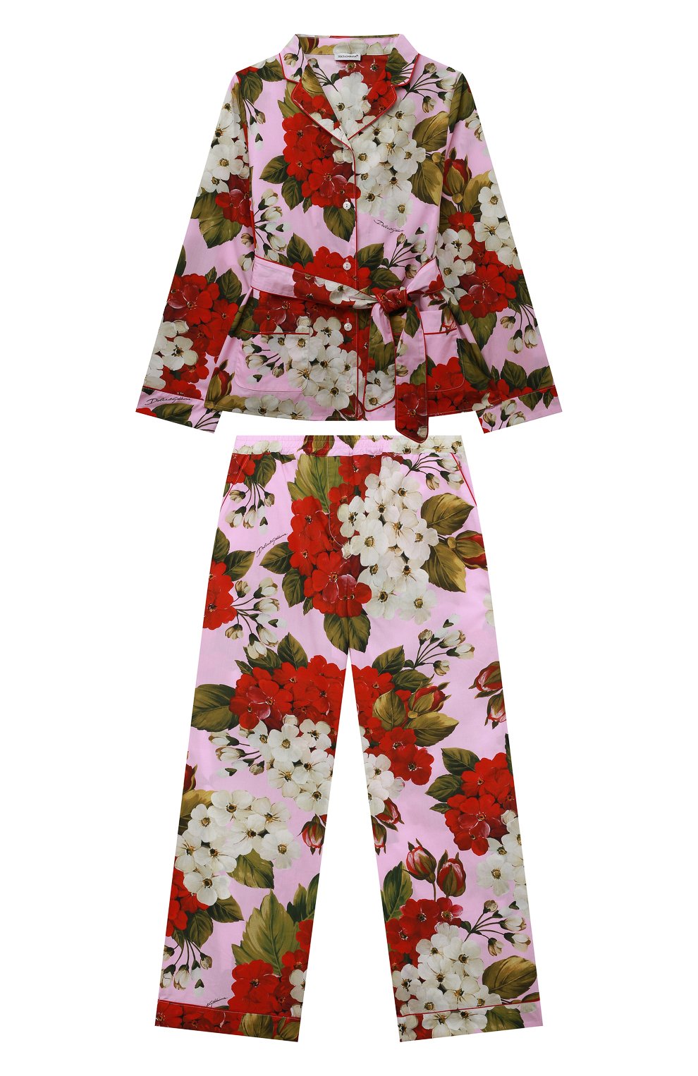 Комплект из жакеты и брюк DOLCE & GABBANA розового цвета по цене 79950 руб., арт. L51U01/HS5GF/0UTLET AW22-23, фото 1 Комплект из жакеты и брюк DOLCE & GABBANA, арт. L51U01/HS5GF/0UTLET AW22-23, фото 1