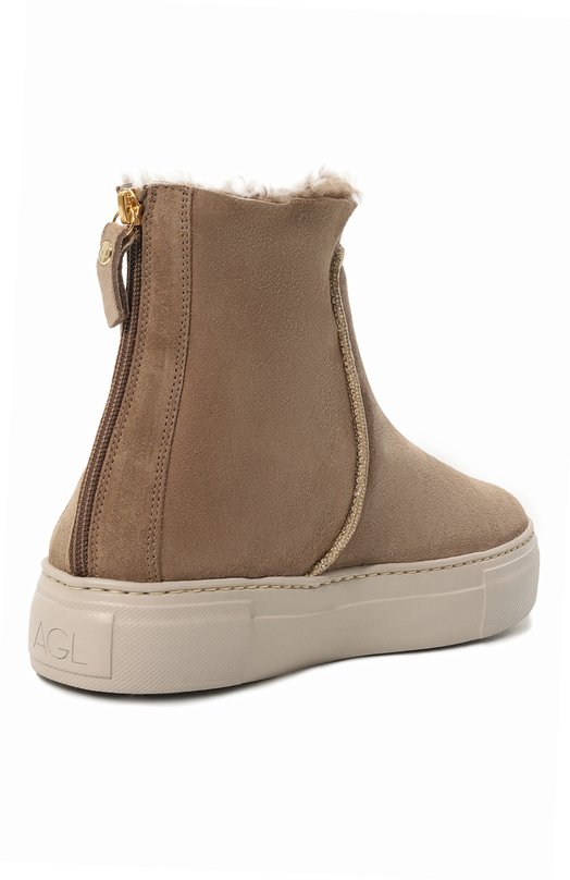 Замшевые ботинки Meghan AGL D925571MG/K7511 Бежевый  D925571MG/K7511 Фото 5
