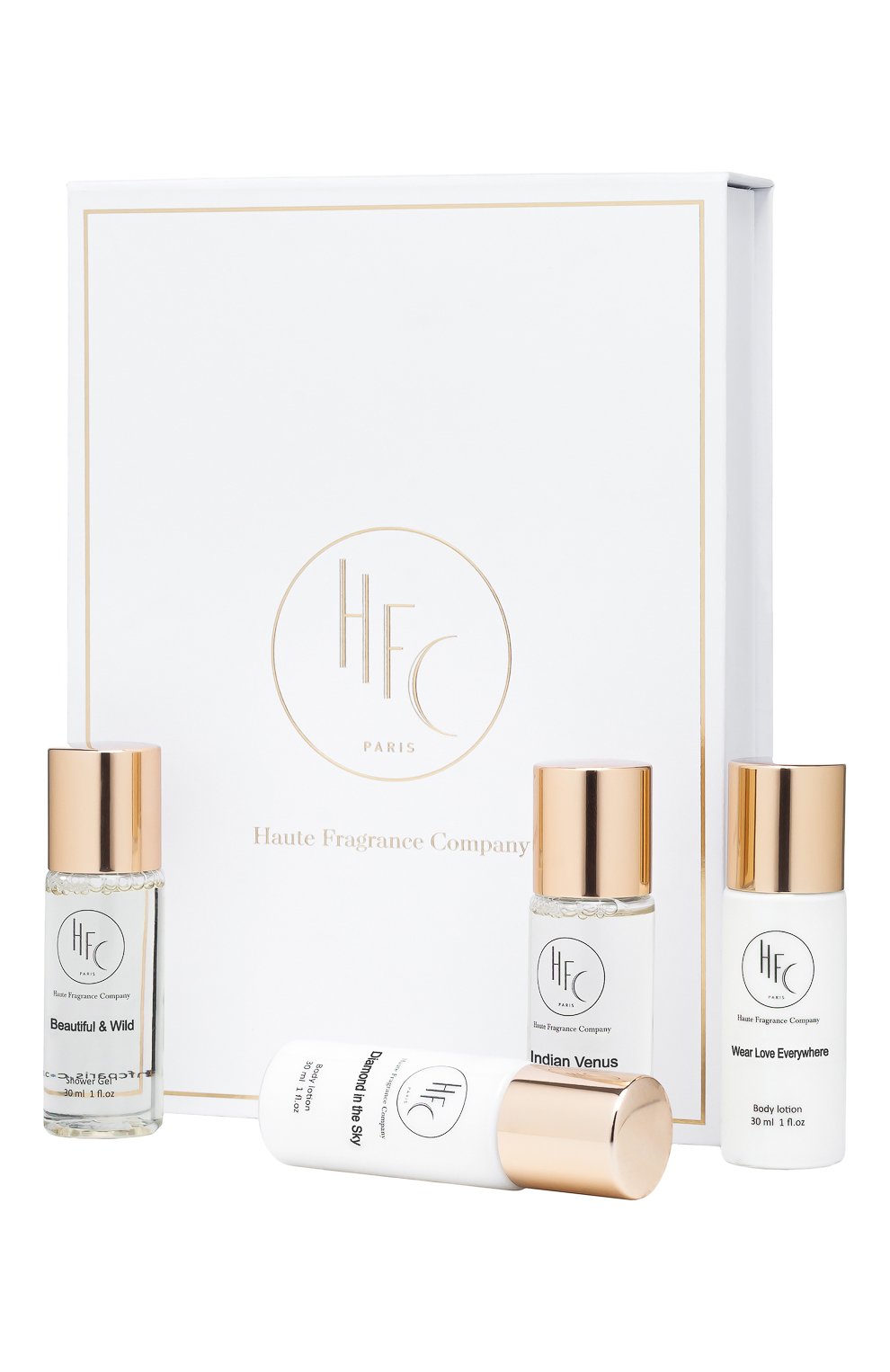 Дорожный набор женских лосьонов для тела и гелей для душа (8x30ml) HFC, арт. 3760354920078, фото 2