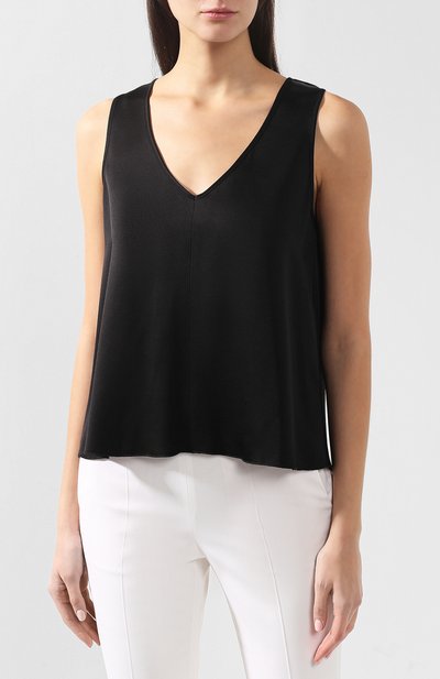 Топ свободного кроя FORTE_FORTE черного цвета по цене 28850 руб., арт. 6036, фото 3 Топ свободного кроя FORTE_FORTE, арт. 6036, фото 3
