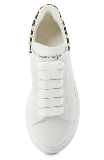Кожаные кеды ALEXANDER MCQUEEN, арт. 650860/WHX1P, фото 4