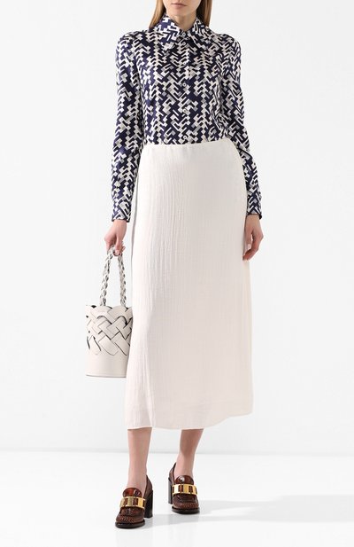 Шелковая рубашка PRADA, арт. P431E-1WUX-F0216, фото 2