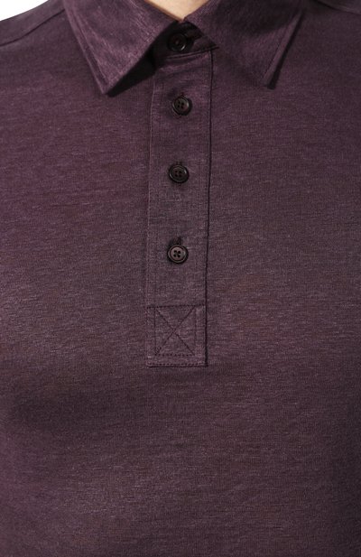 Льняное поло ZEGNA, арт. UU564/723, фото 5