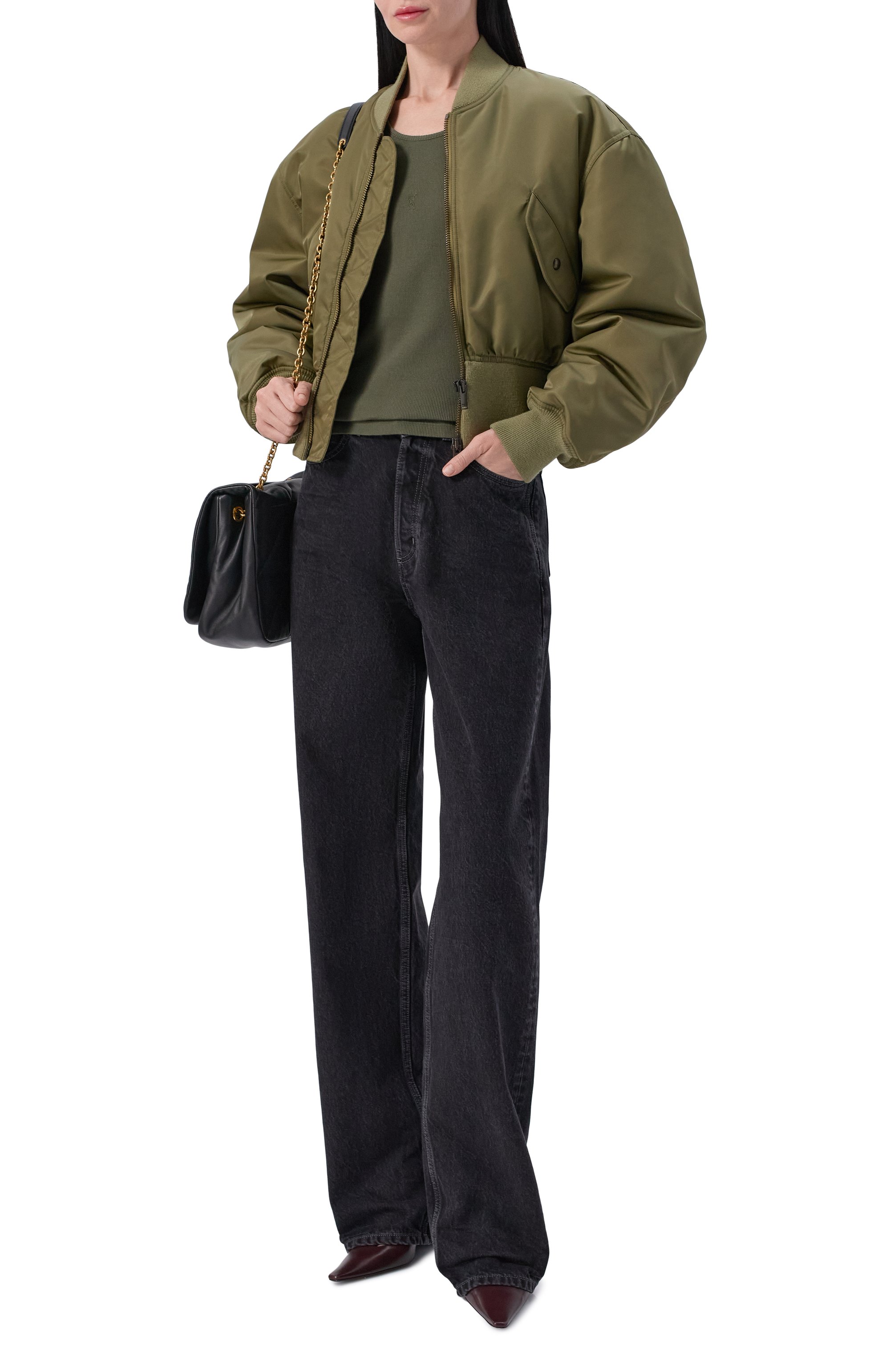 Хлопковая майка SAINT LAURENT, арт. 842992/Y37EC, фото 2