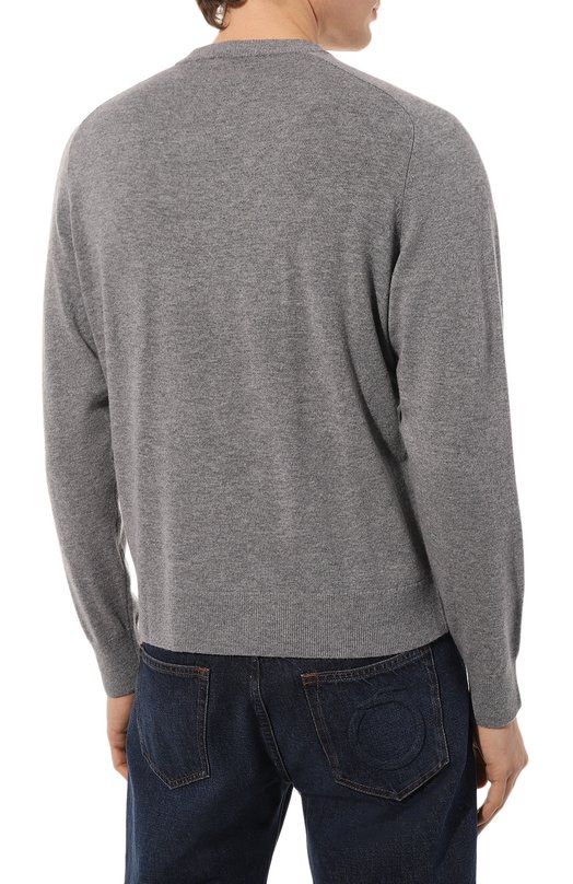 Шерстяной джемпер JW Anderson Серый, фото 4