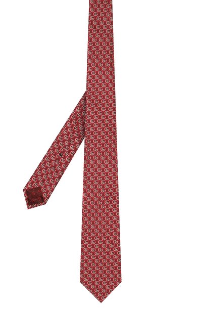 Шелковый галстук GUCCI красного цвета по цене 25920 руб., арт. 597236 4E001, фото 3 Шелковый галстук GUCCI, арт. 597236 4E001, фото 3