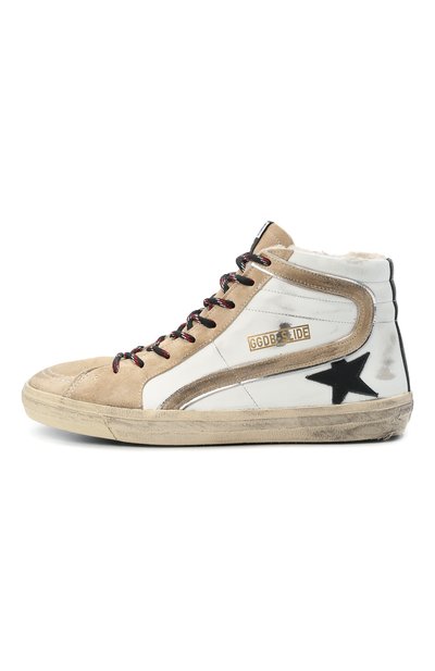 Комбинированные кеды slide GOLDEN GOOSE DELUXE BRAND, арт. GMF00115.F002066, фото 3