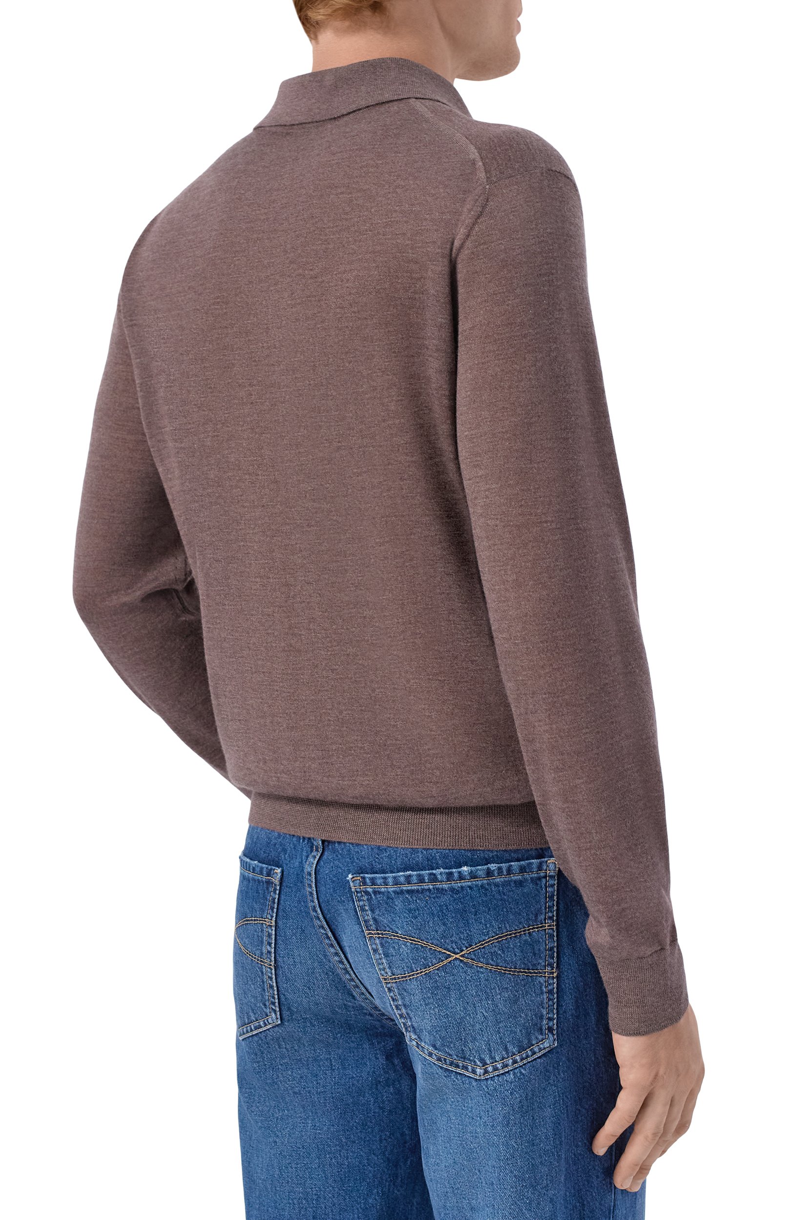 Поло из кашемира и шелка STEFANO RICCI коричневого цвета по цене 123000 руб., арт. KE03500P30/E26345, фото 4 Поло из кашемира и шелка STEFANO RICCI, арт. KE03500P30/E26345, фото 4