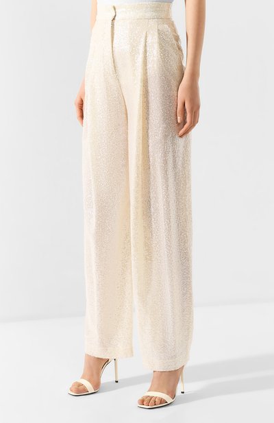Брюки с пайетками PHILOSOPHY DI LORENZO SERAFINI кремового цвета по цене 78400 руб., арт. A0324/2144, фото 3 Брюки с пайетками PHILOSOPHY DI LORENZO SERAFINI, арт. A0324/2144, фото 3