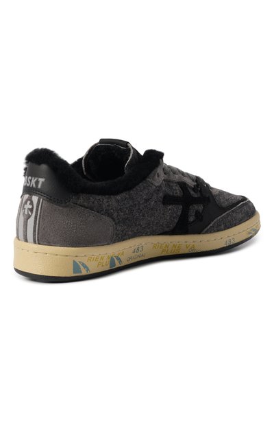 Замшевые кеды bskt clay-d PREMIATA серого цвета по цене 37550 руб., арт. BSKTCLAD/VAR 8713M, фото 5 Замшевые кеды bskt clay-d PREMIATA, арт. BSKTCLAD/VAR 8713M, фото 5