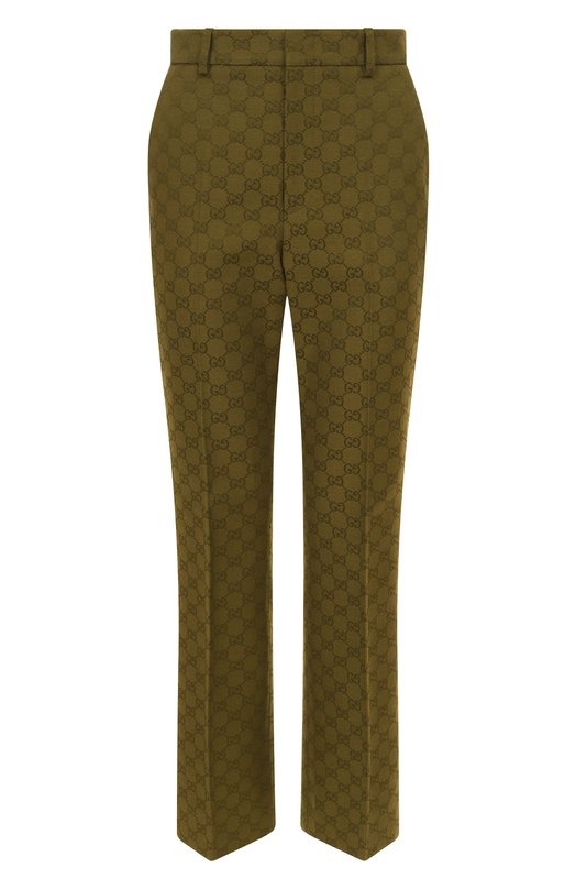 Хлопковые брюки Gucci 837435/Z7ADE Зелёный 837435/Z7ADE