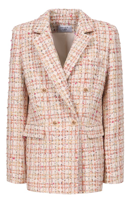 Твидовый жакет Seven Lab 126-S-W-10-09-077 Бежевый 126-S-W-10-09-077