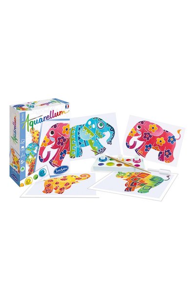 Акварельная мини-раскраска слоны SENTOSPHERE, арт. 6001