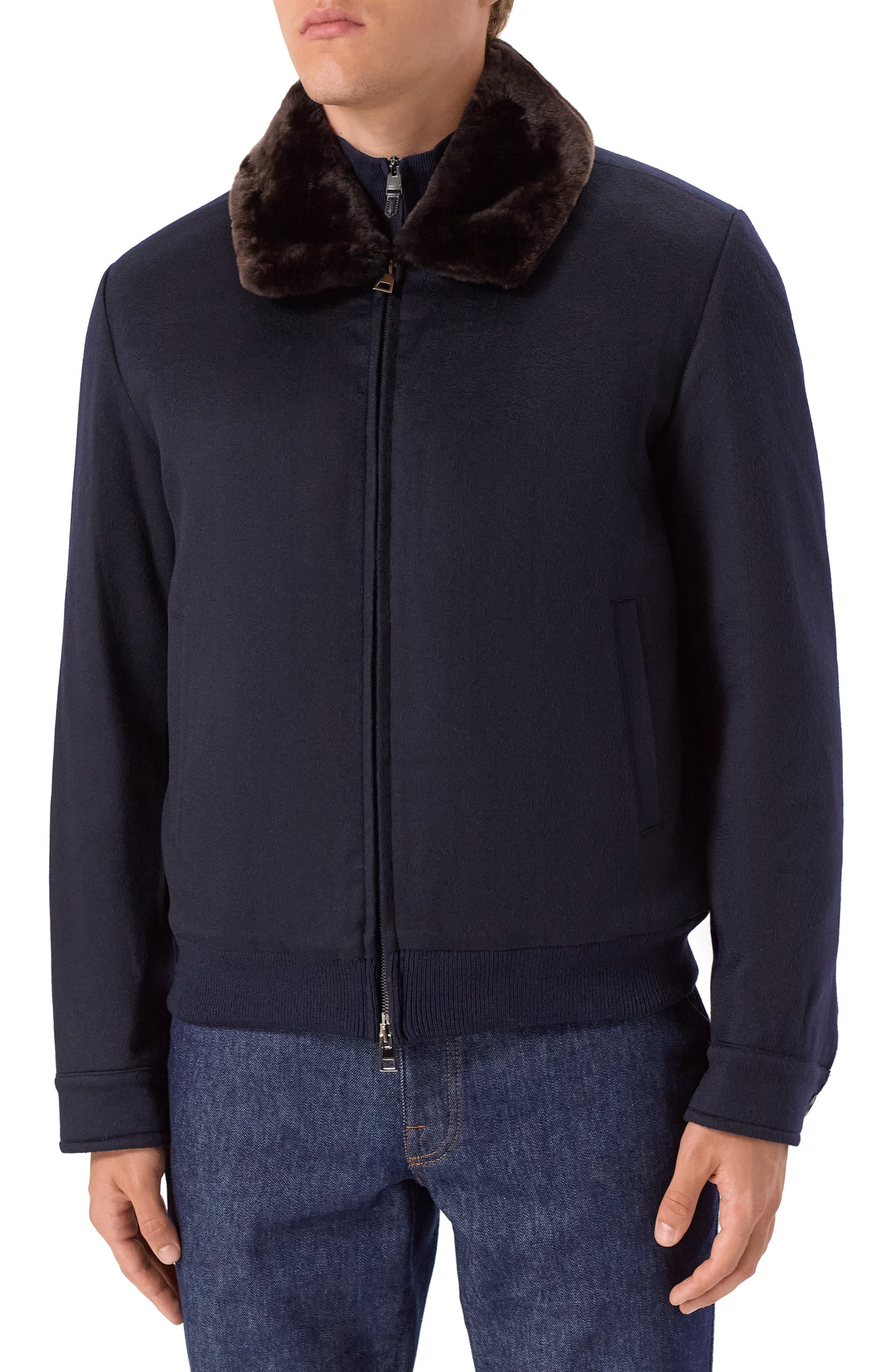 Бомбер с подкладкой из бобра ANDREA CAMPAGNA, арт. 25U029-CUNWSCNX, фото 3