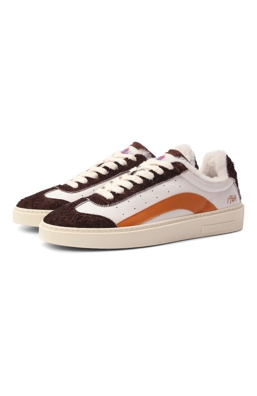 Кожаные кеды Rider Dsquared2 SNM0462/23808550 Белый SNM0462/23808550