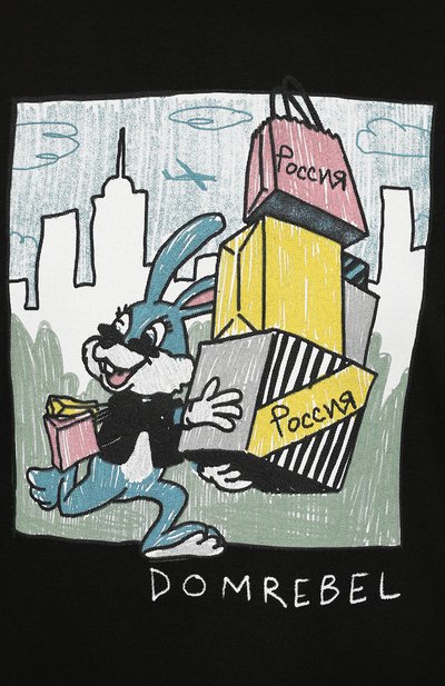 Хлопковая футболка DOMREBEL, арт. BIG SPENDER C0MIC/T-SHIRT/W, фото 5