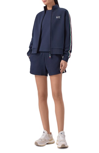 Шорты EA7 синего цвета по цене 13900 руб., арт. 7W001224/AF12660, фото 2 Шорты EA7, арт. 7W001224/AF12660, фото 2