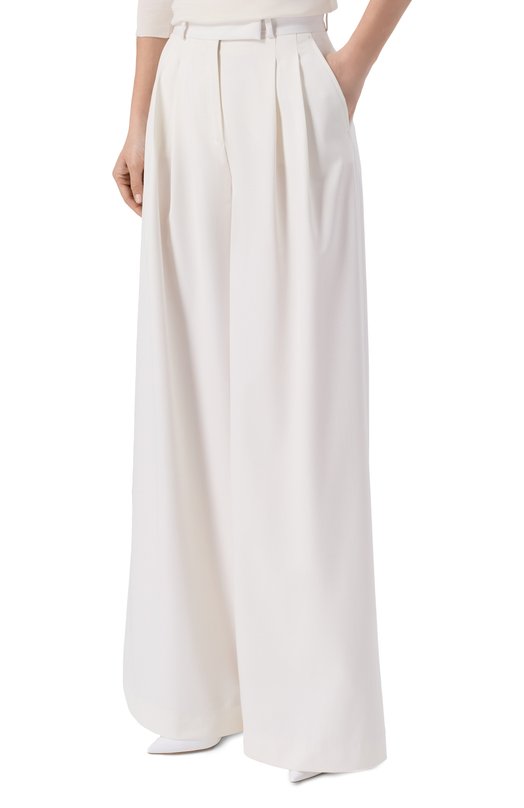 Брюки из вискозы Elie Saab P0170/GA005 Белый  P0170/GA005 Фото 3